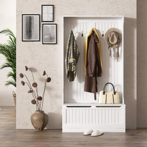 Ebern Designs Meny Hall Tree 96cm Wide Wayfair.co.uk